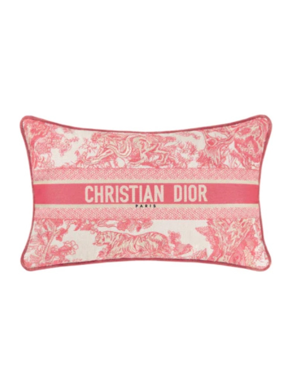 Dior Pink Toile de Jouy Pillow